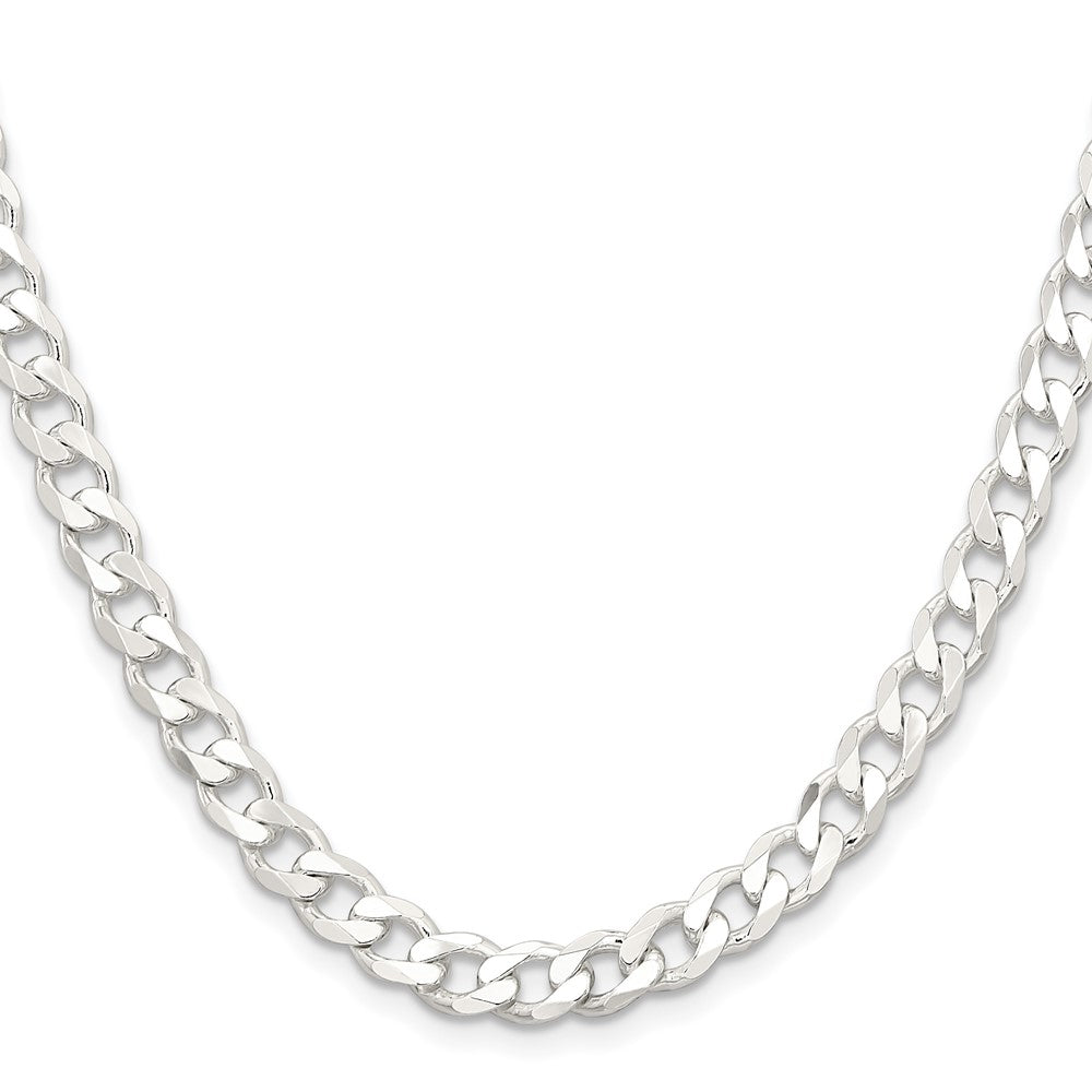 Sterling Silver 6.5mm Curb Chain