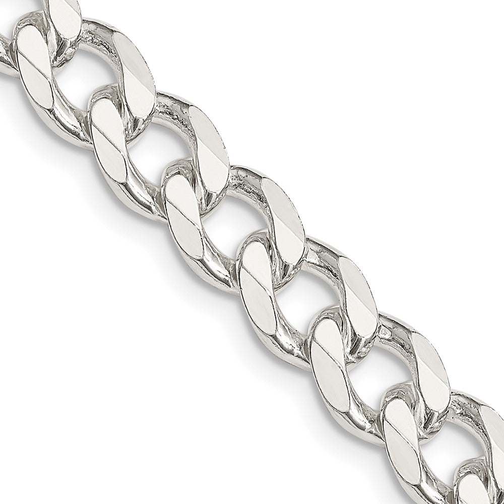 Sterling Silver 8.3mm Curb Chain - 11