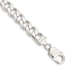 Sterling Silver 9.3mm Curb Chain - 8