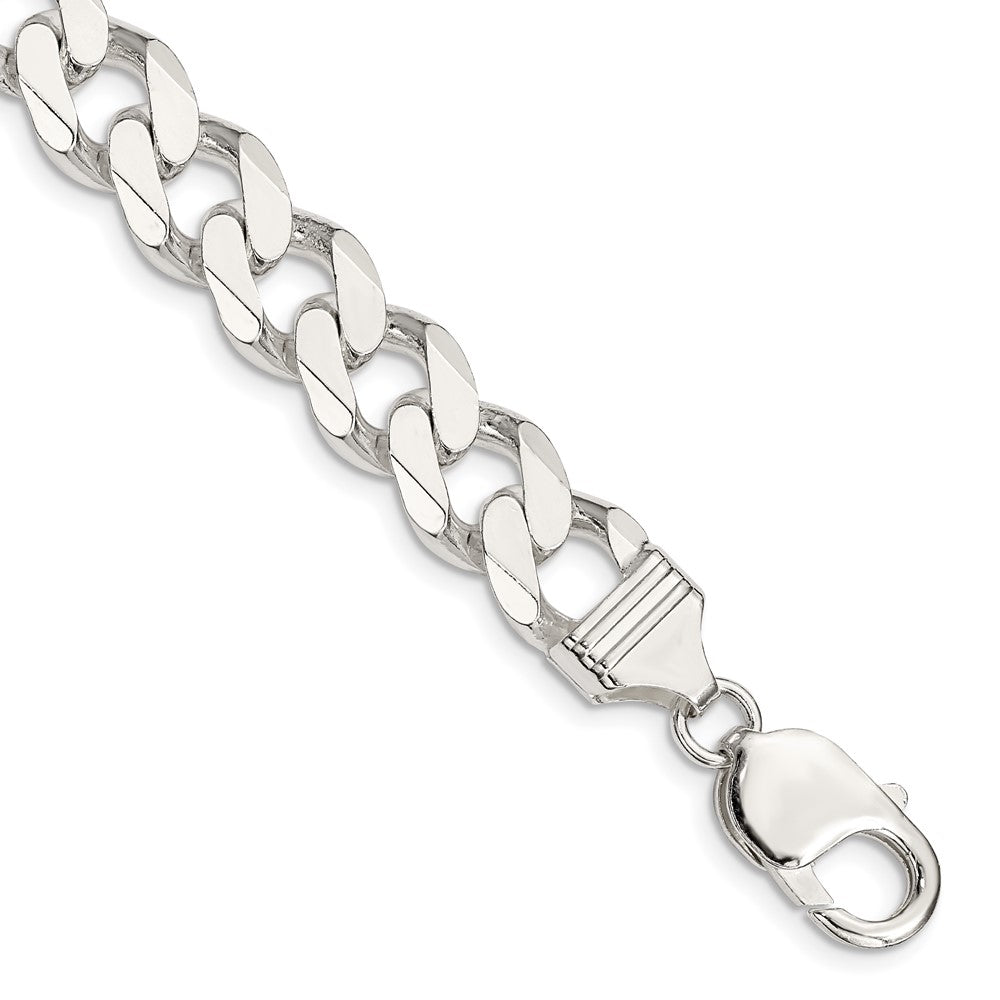 Sterling Silver 11mm Curb Chain - 9