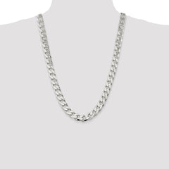 Sterling Silver 13mm Curb Chain - 8