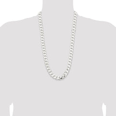 Sterling Silver 13mm Curb Chain - 5