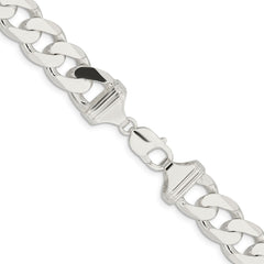 Sterling Silver 14.5mm Curb Chain - 5