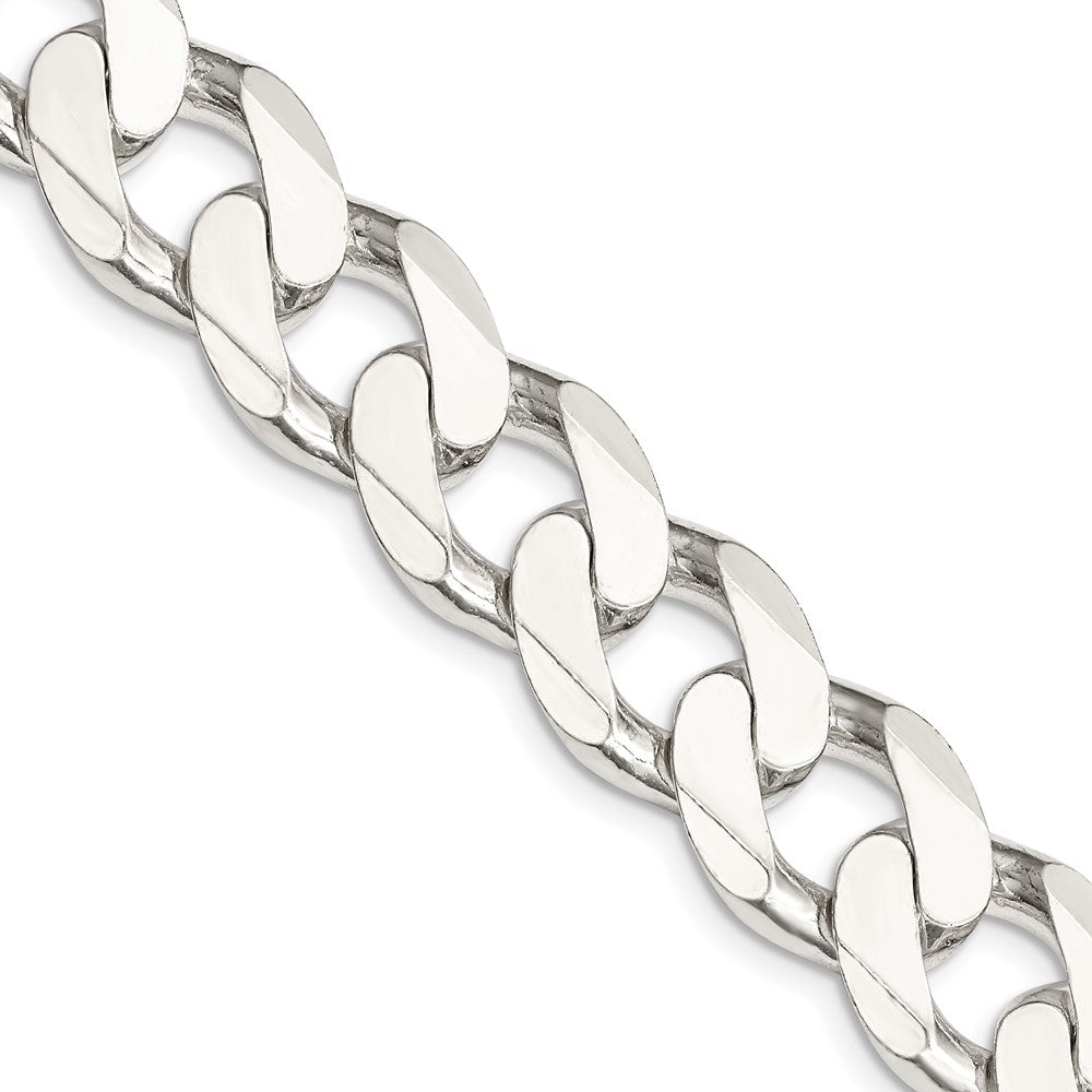 Sterling Silver 14.5mm Curb Chain - 5