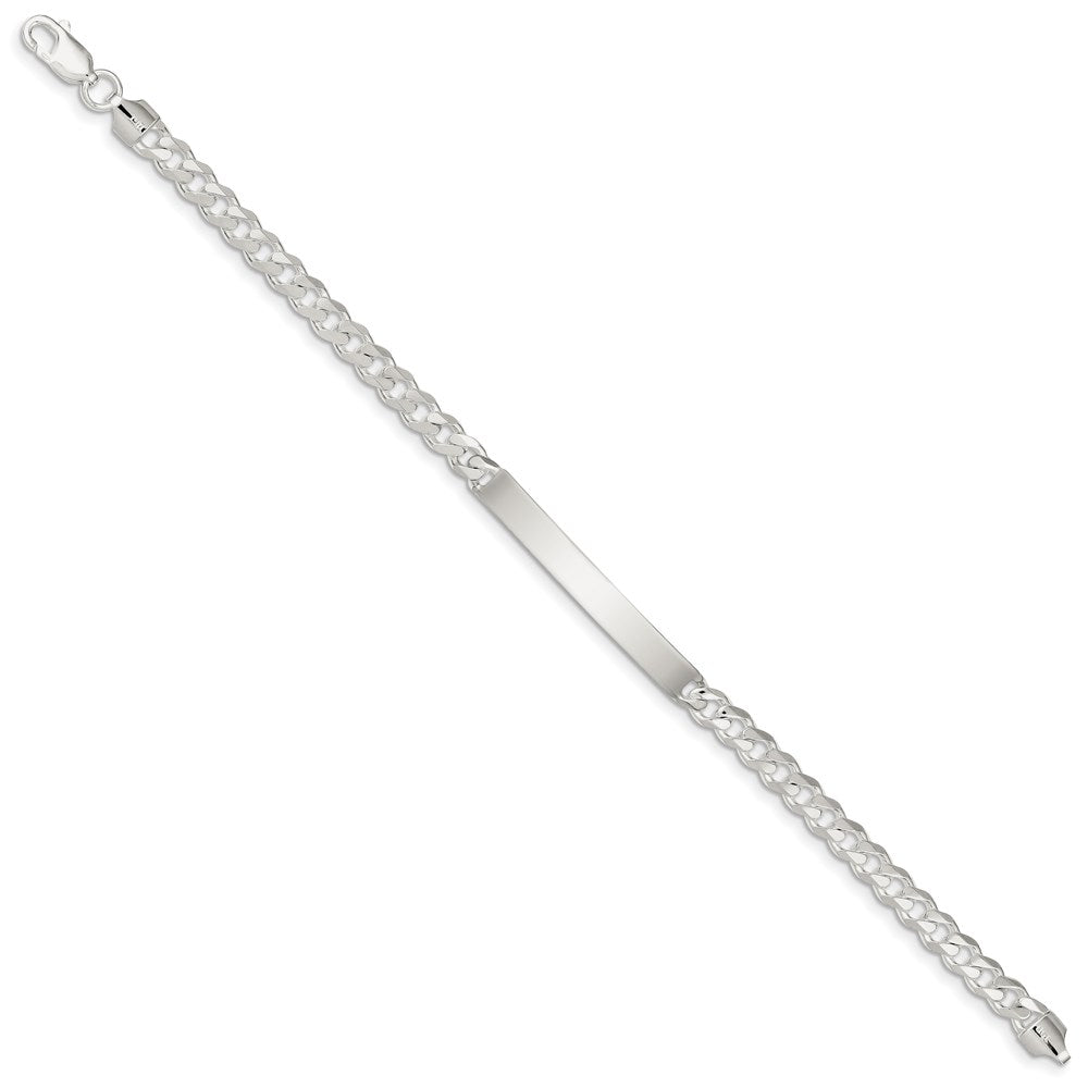 Sterling Silver Curb ID Bracelet - 2