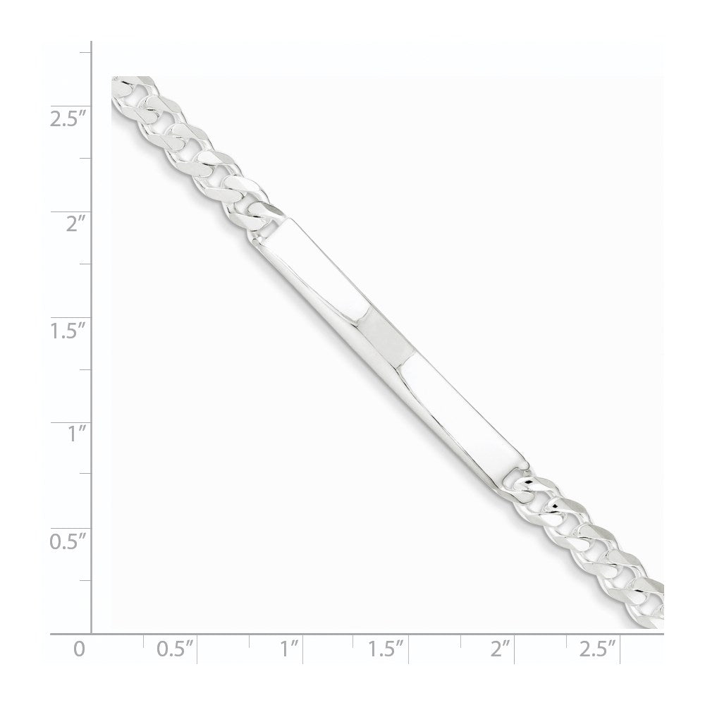 Sterling Silver Curb ID Bracelet - 2