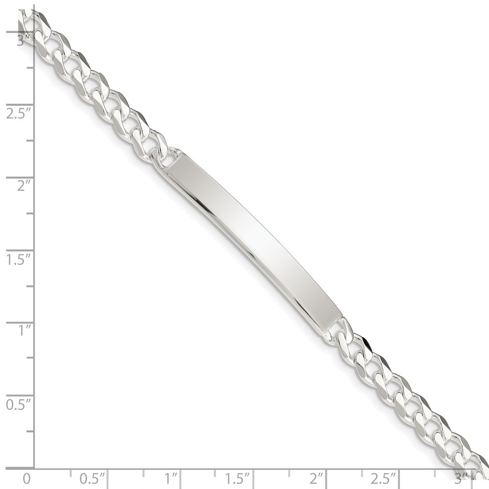 Sterling Silver Curb ID Bracelet - 2