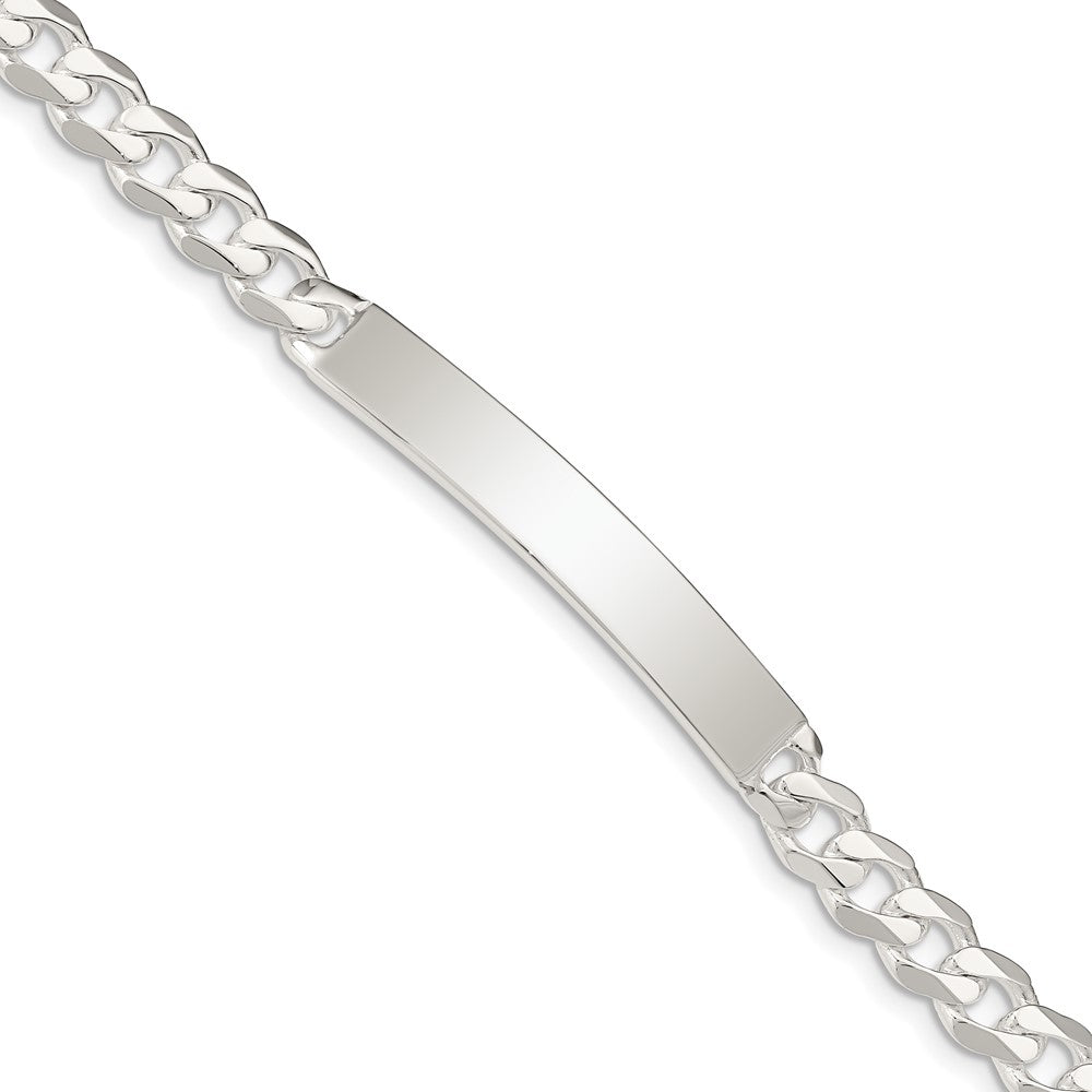Sterling Silver Curb Link ID Bracelet - 20