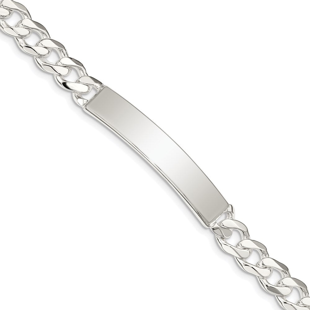 Sterling Silver Curb Link ID Bracelet - 6