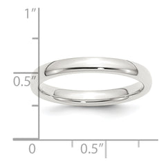 Sterling Silver 3mm Comfort Fit Size 7 Band