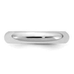 SS Rhodium-plated 4mm Comfort Fit Size 11 Band