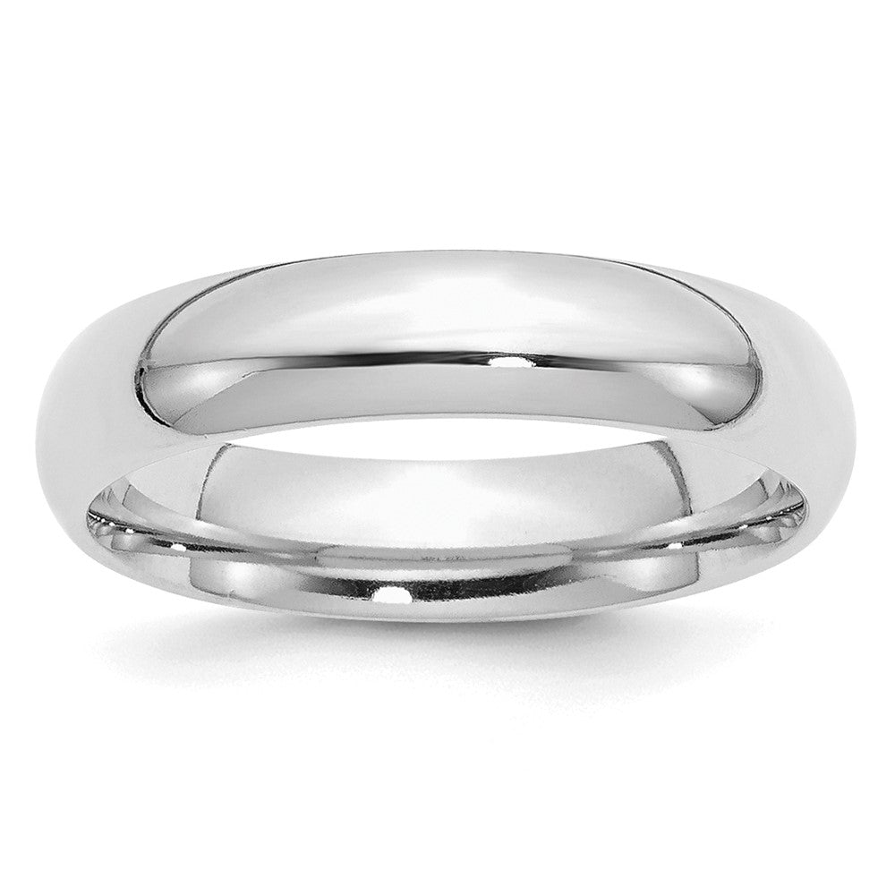 SS Rhodium-plated 5mm Comfort Fit Size 12 Band