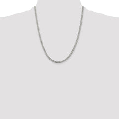 Sterling Silver 3.8mm Pavâ Curb Chain - 2
