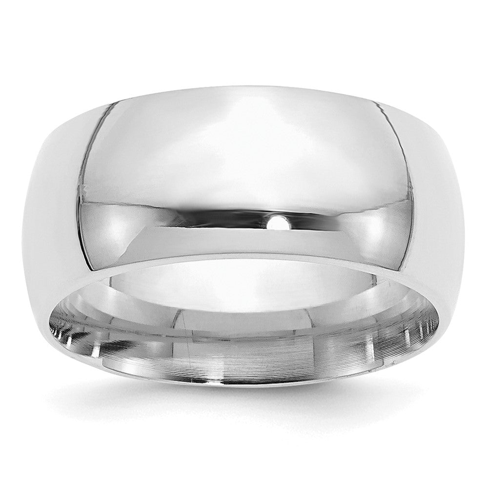 SS Rhodium-plated 10mm Comfort Fit Size 5.5 Band