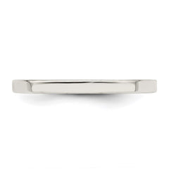 Sterling Silver 2mm Comfort Fit Flat Size 11.5 Band