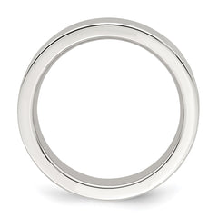 Sterling Silver 4mm Comfort Fit Flat Size 12.5 Band