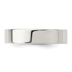 Sterling Silver 5mm Comfort Fit Flat Size 9 Band