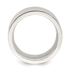 Sterling Silver 9mm Comfort Fit Flat Size 11.5 Band