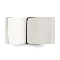 Sterling Silver 12mm Comfort Fit Flat Size 12 Band
