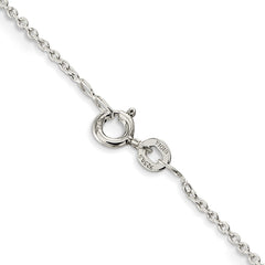 Sterling Silver 1mm Cable Chain - 10