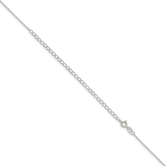 Sterling Silver 1mm Cable Chain w/4in ext. - 2