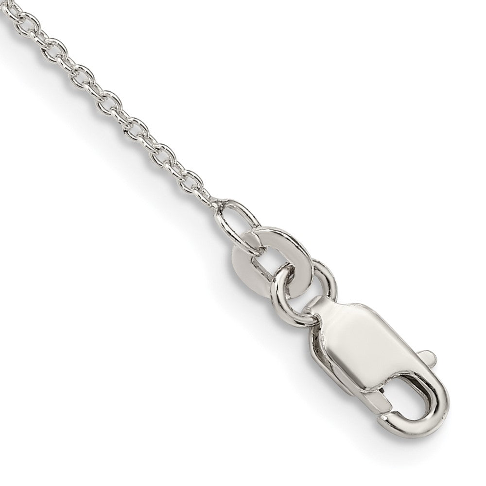 Sterling Silver 1.25mm Cable Chain Anklet - 2