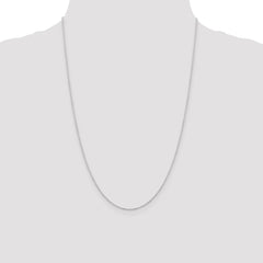 Sterling Silver Rhodium-plated 1.25mm Cable Chain - 3