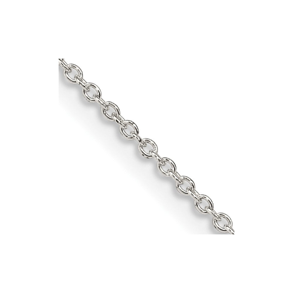 Sterling Silver 1.25mm Cable Chain - 9