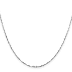 Sterling Silver Rhodium-plated 1.5mm Cable Chain - 2