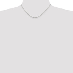 Sterling Silver Rhodium-plated 1.5mm Cable Chain - 2
