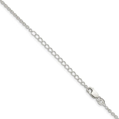 Sterling Silver 1.95mm Cable Chain w/2in ext.