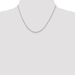 Sterling Silver Rhodium-plated 1.95mm Cable Chain - 4