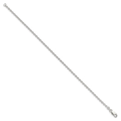 Sterling Silver 2.25mm Cable Chain - 9