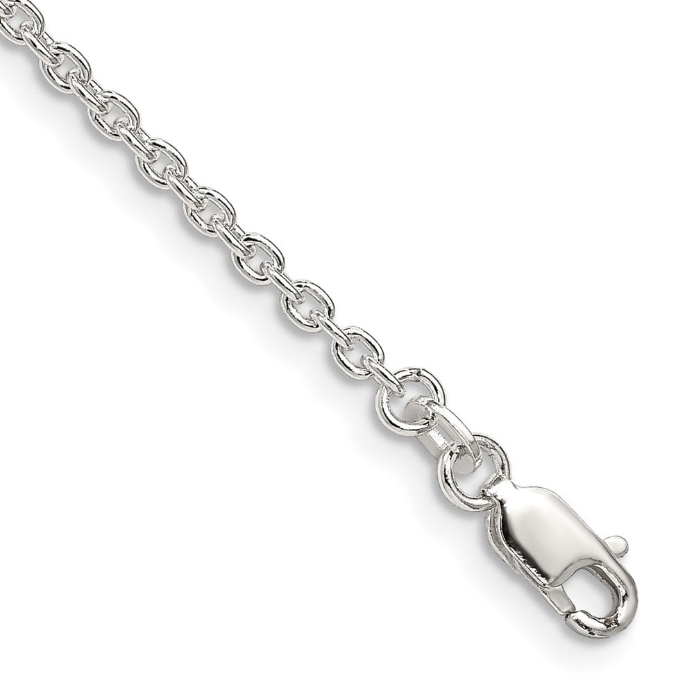 Sterling Silver 2.25mm Cable Chain - 6