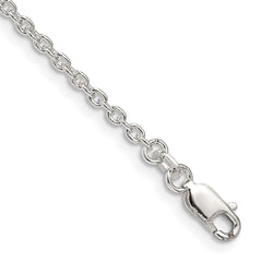 Sterling Silver 2.25mm Cable Chain - 9