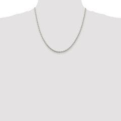 Sterling Silver Rhodium-plated 3.5mm Cable Chain