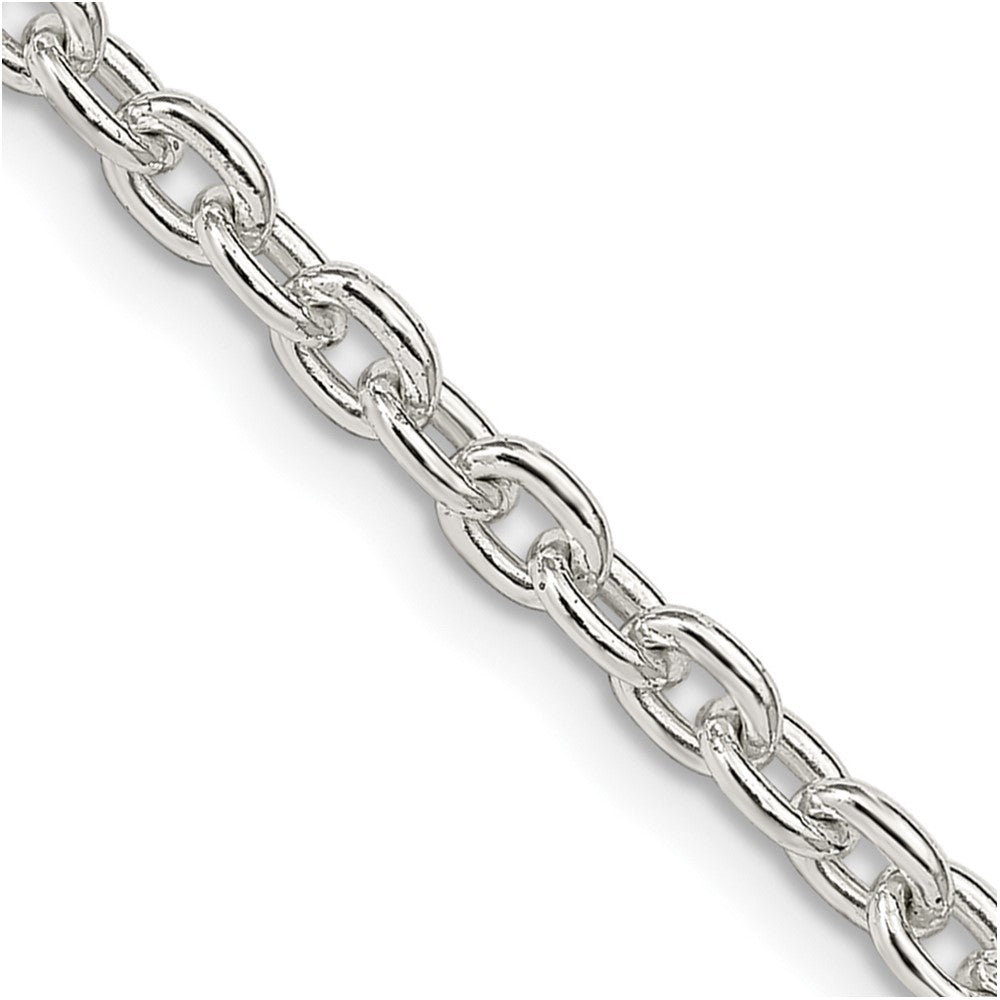 Sterling Silver 3.5mm Cable Chain - 9