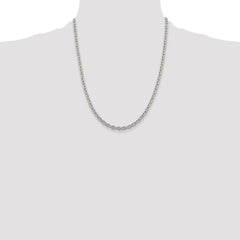 Sterling Silver 4.5mm Cable Chain - 3