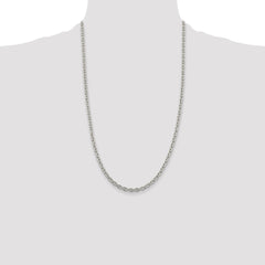 Sterling Silver 4.5mm Cable Chain