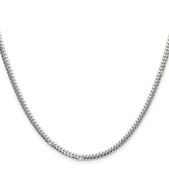 Sterling Silver Polished 2.9mm Domed Curb Chain - 6