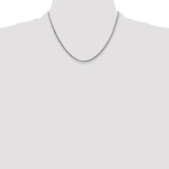Sterling Silver Polished 2.9mm Domed Curb Chain - 6