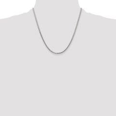 Sterling Silver Polished 2.9mm Domed Curb Chain - 3