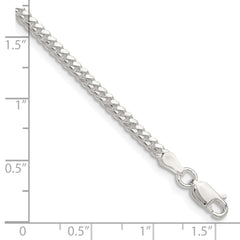 Sterling Silver Polished 2.9mm Domed Curb Chain - 2