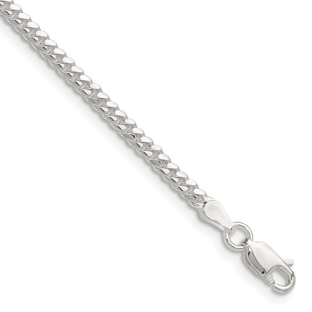Sterling Silver Polished 2.9mm Domed Curb Chain - 2