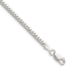 Sterling Silver Polished 2.9mm Domed Curb Chain - 2
