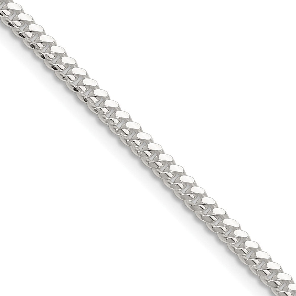 Sterling Silver Polished 2.9mm Domed Curb Chain - 6