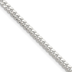 Sterling Silver Polished 3.4mm Domed Curb Chain - 6
