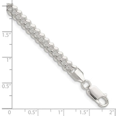 Sterling Silver Polished 5.7mm Domed Curb Chain