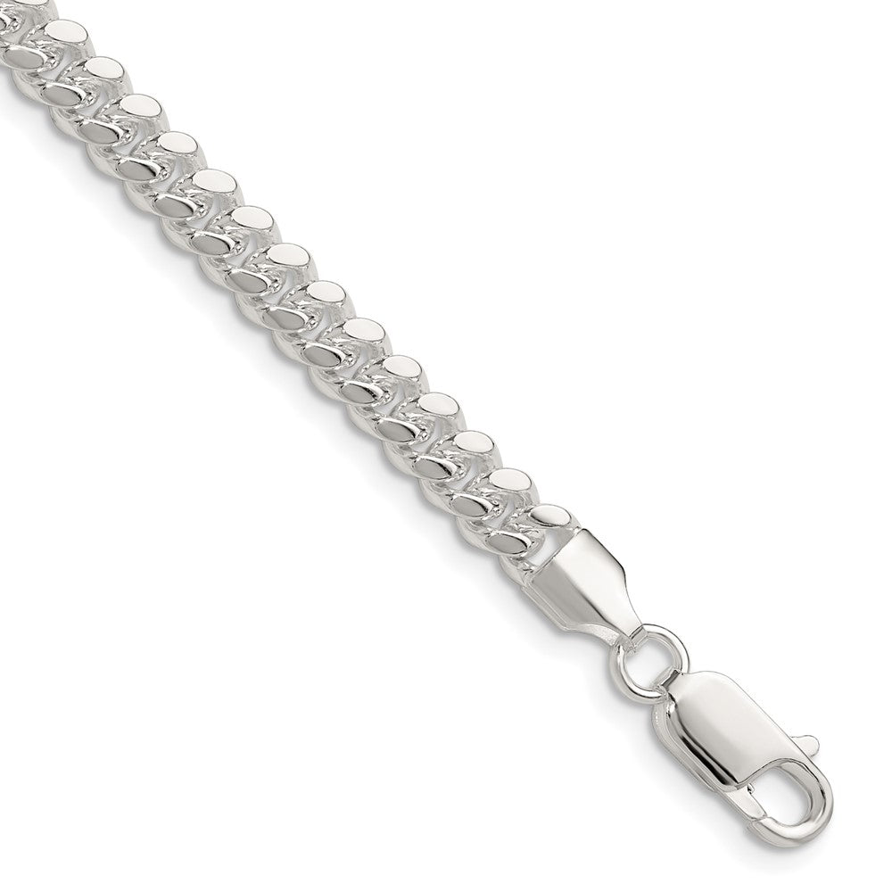 Sterling Silver Polished 5.7mm Domed Curb Chain - 3