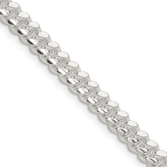 Sterling Silver Polished 5.7mm Domed Curb Chain - 6